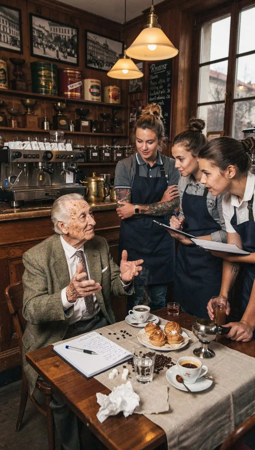 Kávová zrna při pražení v peci.